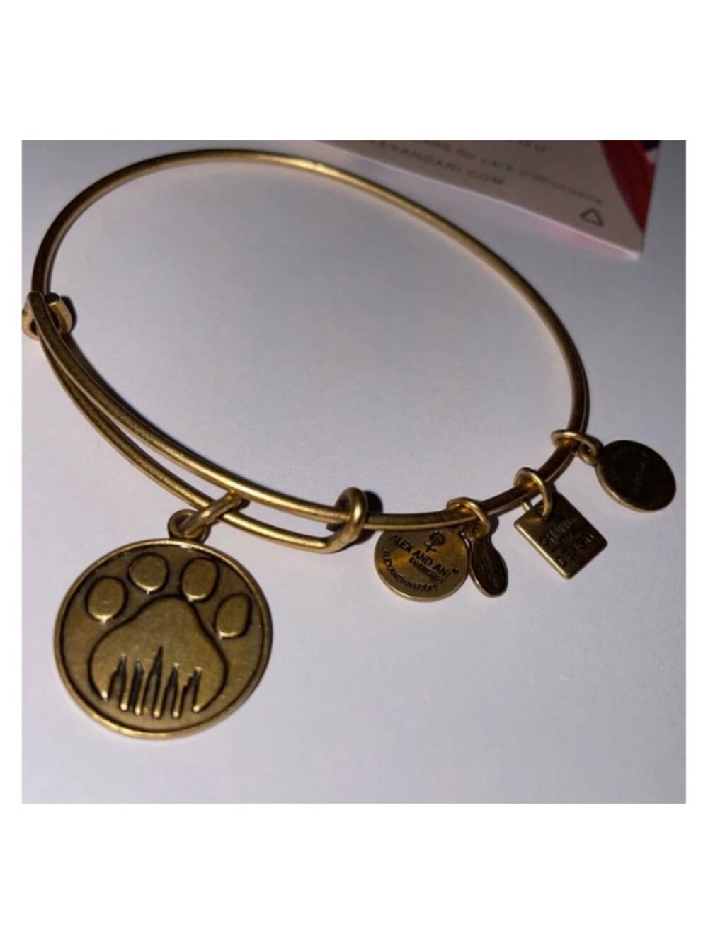 Alex and Ani Paw Print NYC Skyline Charity by Design Rafaelian Gold Retired